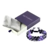 Metaphy Classique DoubleAmethyst Beaded Bracelet