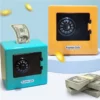 Mini Bank Money Box Retro Atm Rotating Password Cash Coins Saving Box Bank Safe Box Automatic Deposit Banknote Christmas Gift