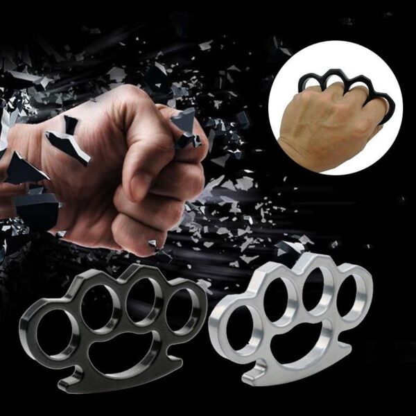 Metal Knuckles Self-defense Finger Fist Buckle Gloves