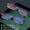 Anti Blue Light Intelligent Dual Focus Reading Glasses