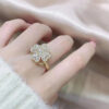 Heart Shape Adjustable Rotating Ring