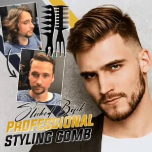 Slicked-Back Professional Styling Comb